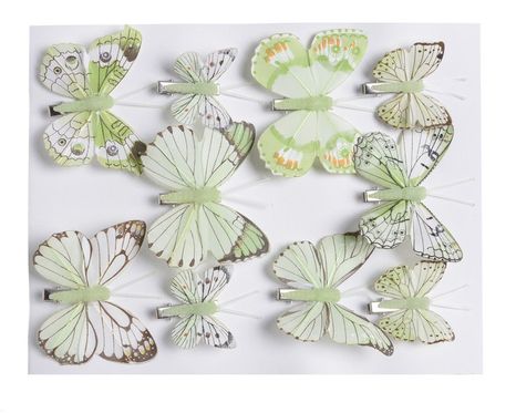 Box dekoračných motýlikov Green