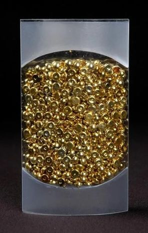 Dekoračné korálky Granulat gold