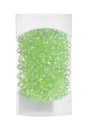 Dekoračné korálky Granulat light green