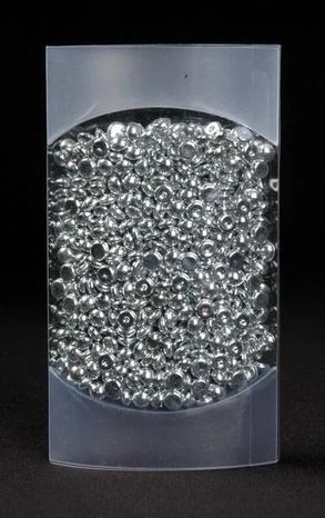 Dekoračné korálky Granulat silver