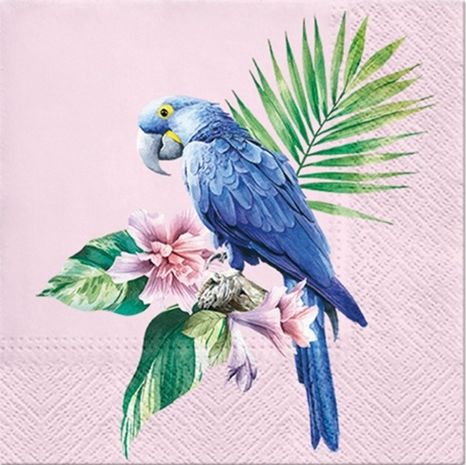 Dekoračné servítky Papagaj