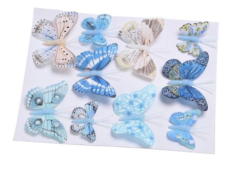 Dekoračný box motýlikov Blue