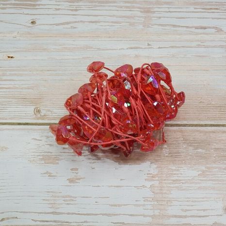 Dekoračný drôtik Red hearts 5m