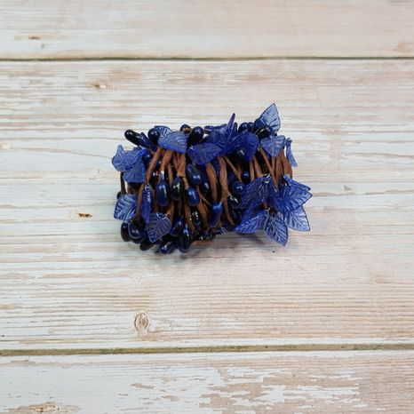 Dekoračný drôtik s bobuľkami Blue leafs 5m