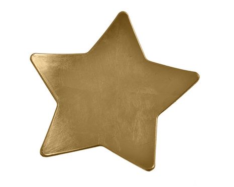 Dekoračný tanier hviezda Gold