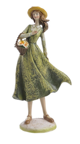 Keramická záhradná dáma Green