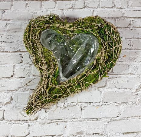 Košík Heart moss