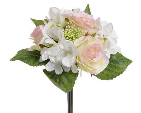 Kytica ruža a hortenzia light pink