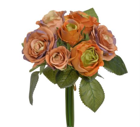 Kytica ruží Autumn orange 7ks