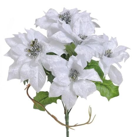 Kytica vianočných ruží white