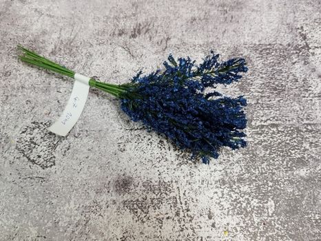 Mini dekoračná kytička blue