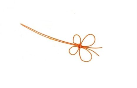 Ratanová kytička Motýlik Orange