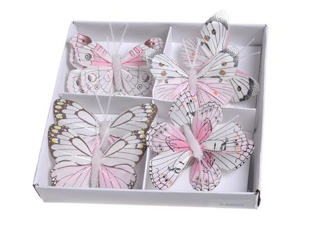 Set motýlikov light pink 8ks