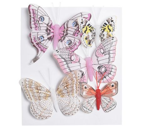 Set motýlikov Pink 5ks