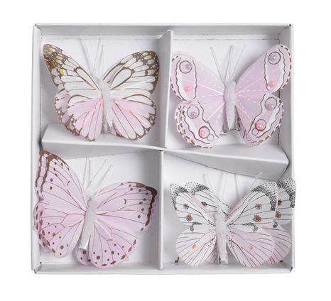Set motýlikov Pink 8ks