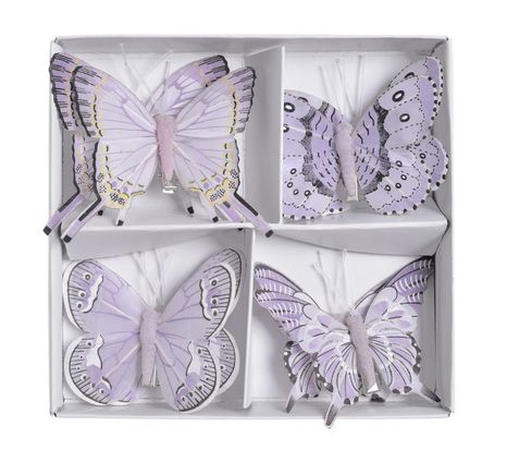 Set motýlikov Purple 8ks