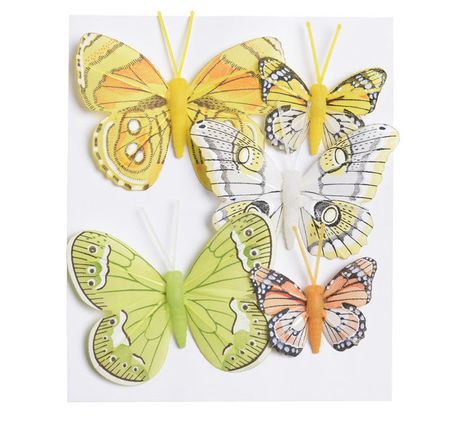 Set motýlikov Yellow 5ks