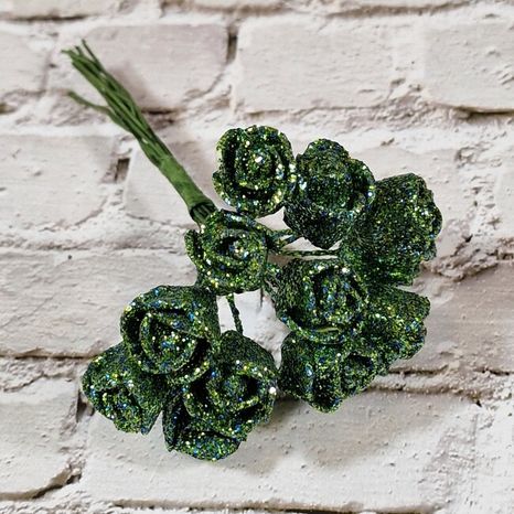 Set trblietavých ružičiek green 12ks