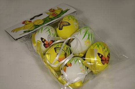 Set vajíčok Butterfly 6ks