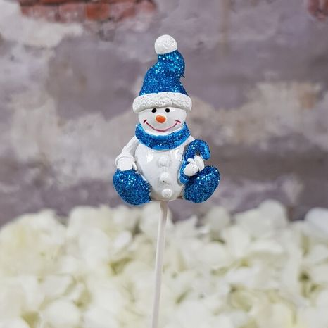 Snehuliačik na paličke Sparkle blue