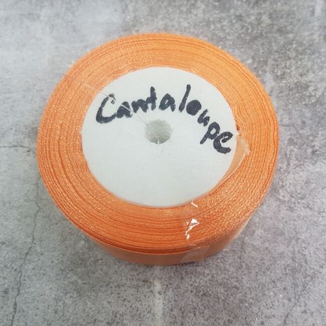 Stuha saténová Cantaloupe 3,8cm