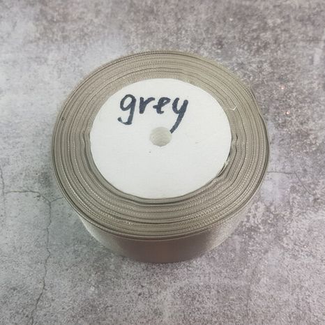 Stuha saténová Grey 3,8cm