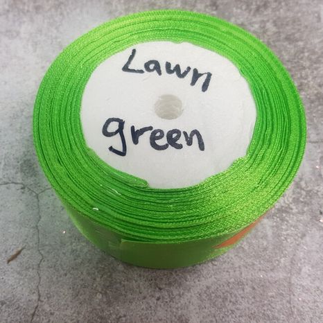 Stuha saténová Lawn Green 3,8cm