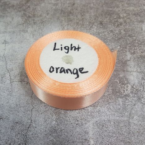 Stuha saténová Light Orange 2,5cm