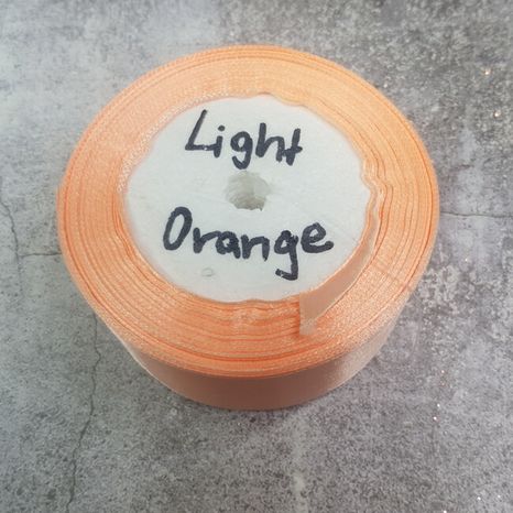 Stuha saténová Light Orange 3,8cm