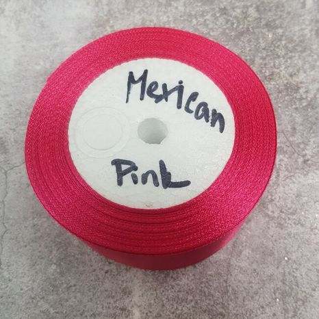 Stuha saténová Mexican Pink 3,8cm