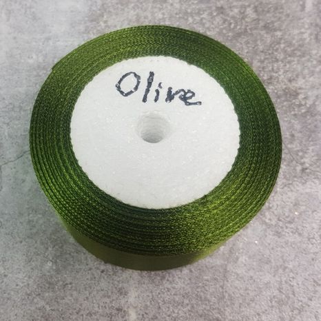 Stuha saténová Olive 3,8cm