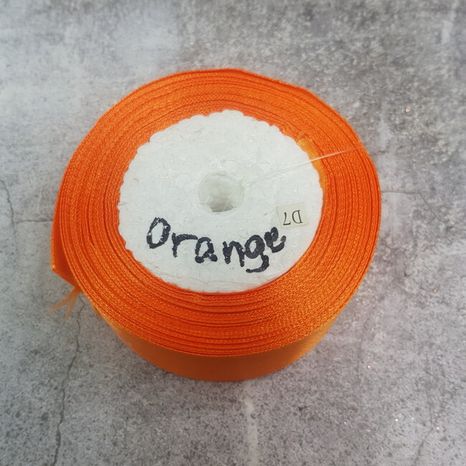 Stuha saténová Orange 3,8cm
