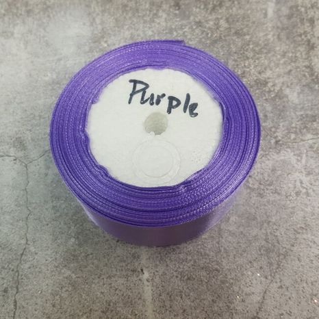 Stuha saténová Purple 3,8cm