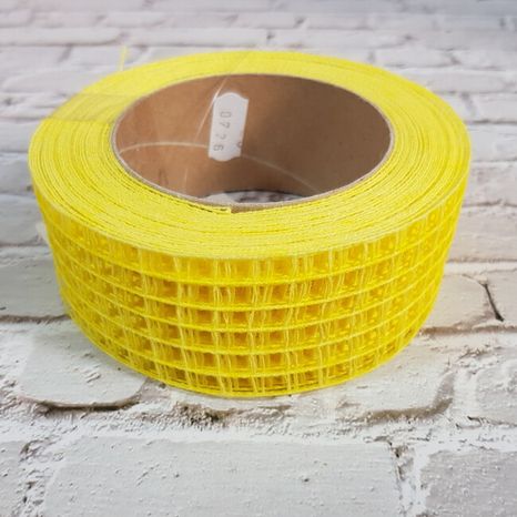 Stuha Sieťka yellow 4,5cm