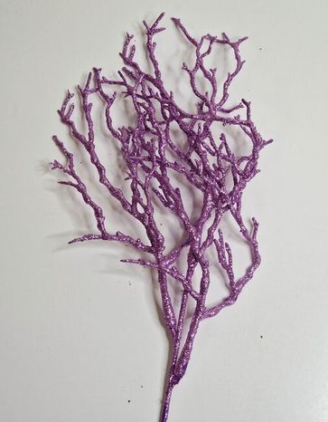 Trblietavá halúzka twig Sparkle purple