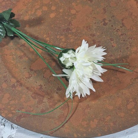 Umelá halúzka chryzantéma White